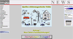 Desktop Screenshot of elektrosmognews.de